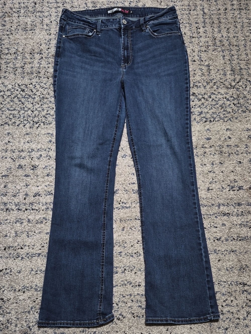 Bottoms Up by Glaze Women's Indigo Boot-Cut Jeans